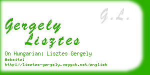 gergely lisztes business card